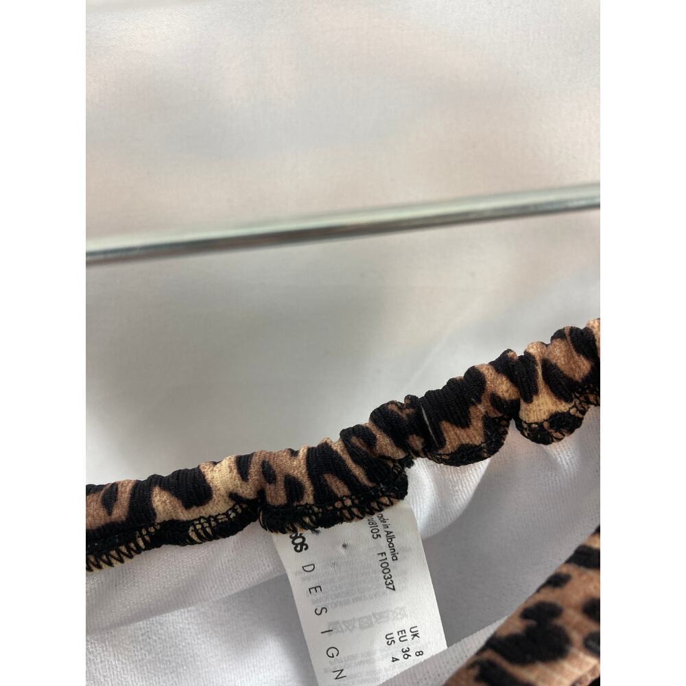 NWOT Asos Leopard Print Swim bottom size 4 - Picture 2 of 3